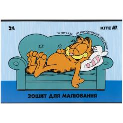 Альбом для рисования Kite Garfield, 24 листа Фото 2