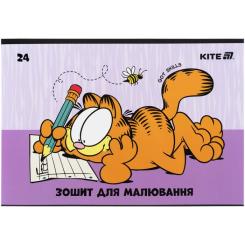 Альбом для рисования Kite Garfield, 24 листа Фото 4