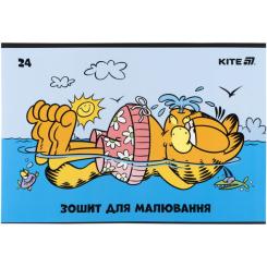 Альбом для рисования Kite Garfield, 24 листа Фото 6