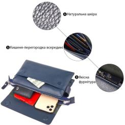 Сумка Canpellini Из натуральной кожи Синяя Фото 3