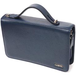 Сумка Canpellini Из натуральной кожи Синяя Фото