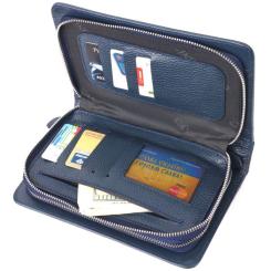 Сумка Canpellini Из натуральной кожи Синяя Фото 6