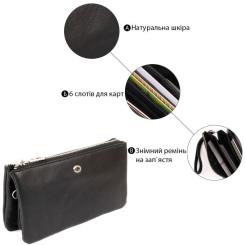 Кошелек ST Leather Черный Фото 3