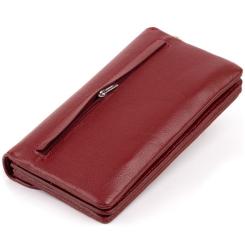 Кошелек ST Leather Из кожи Бордовый Фото 1