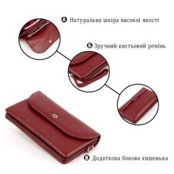 Кошелек ST Leather Из кожи Бордовый Фото 3