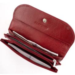 Кошелек ST Leather Из кожи Бордовый Фото 4