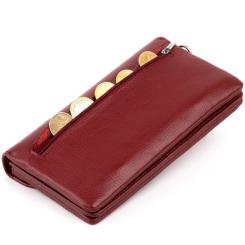 Кошелек ST Leather Из кожи Бордовый Фото 5