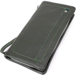 Кошелек ST Leather С отделением под телефон Зеленый Фото