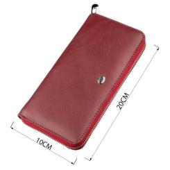 Кошелек ST Leather Красный Фото 2