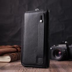 Кошелек ST Leather З натуральної шкіри Чорний Фото 8