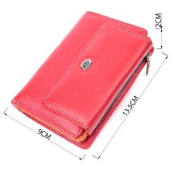Кошелек ST Leather Из натуральной кожи Красный Фото 3