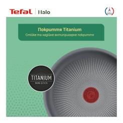 Сковорода Tefal Halo 28 см, алюміній, бакеліт, сірий Фото 10