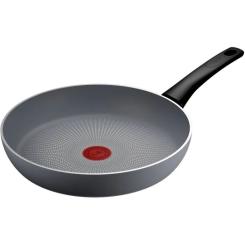 Сковорода Tefal Halo 28 см, алюміній, бакеліт, сірий Фото