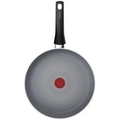 Сковорода Tefal Halo 28 см, алюміній, бакеліт, сірий Фото 1