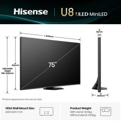 Телевизор Hisense 75U8Q Фото 1