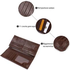 Кошелек Canpellini Из натуральной кожи Коричневый Фото 3