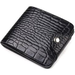 Портмоне Canpellini Из натуральной кожи Черное Фото