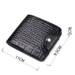 Портмоне Canpellini Из натуральной кожи Черное Фото 2