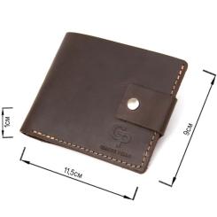 Портмоне Grande Pelle Кожаное Коричневое Фото 2