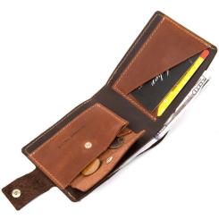 Портмоне Grande Pelle Кожаное Коричневое Фото 5