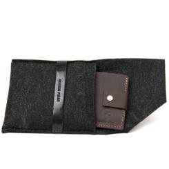 Портмоне Grande Pelle Кожаное Коричневое Фото 6