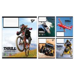 Тетрадь Yes Thrill Seekers А5 96 аркушів клітинка Фото