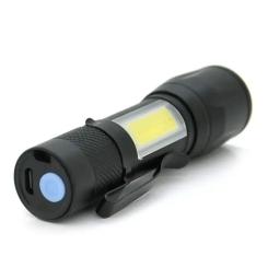 Фонарь Voltronic 511COB 3 Вт LED + COB Чорний Фото 1