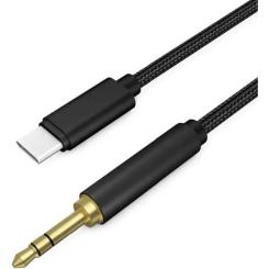 Кабель мультимедийный XoKo USB-C to 3.5mm M 1.0m black Фото 2