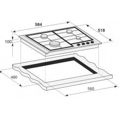 Варочная поверхность PRIME Technics PGH 50053 FGBIXC Фото 3