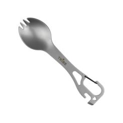 Ложка-вилка туристическая Tribe Multi Spork сталева Фото