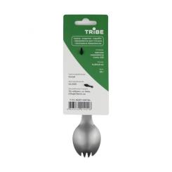 Ложка-вилка туристическая Tribe Multi Spork сталева Фото 2