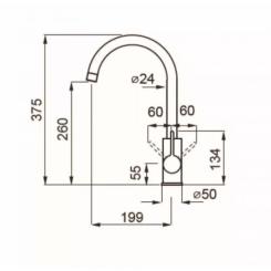 Смеситель Elleci CADDY TORTORA 43 Фото 1