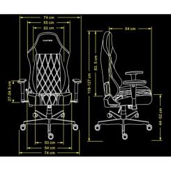 Кресло игровое Hator Darkside 3L Fabric Grey Фото 9