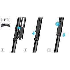 Щетка стеклоочистителя OXIMO 750+750 мм Фото 1