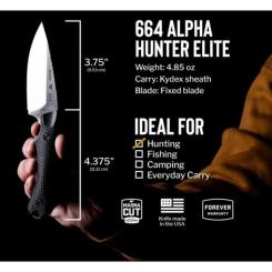 Нож Buck Alpha Hunter Elite чорний Фото 10