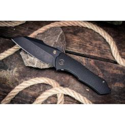 Нож Weknife High-Fin XL, Darkwash, чорний титан Фото 9
