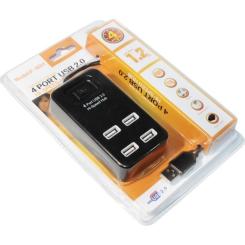 Концентратор Voltronic USB 2.0 to 4xUSB black Фото 3