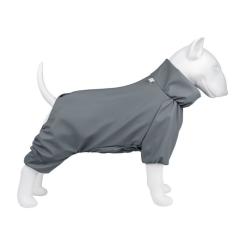 Дождевик для животных WAUDOG Clothes водонепроницаемый L55 серый Фото 2