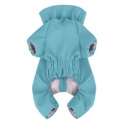 Дождевик для животных WAUDOG Clothes водонепроницаемый M47 голубой Фото 1