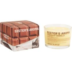 Ароматическая свеча Sister's Aroma Chocolat Vannille 150 г Фото