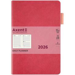 Еженедельник Axent датований 2026 Partner Soft Muse, 145х210, рожевий Фото 1