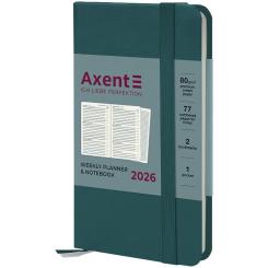 Еженедельник Axent датированный 2026 Pocket Strong 90х150, лазурный Фото
