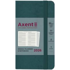 Еженедельник Axent датированный 2026 Pocket Strong 90х150, лазурный Фото 1