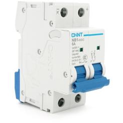 Автоматический выключатель CHINT NB1-63DC 2P C6 DC500V Фото