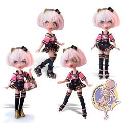 Кукла 4SF Manga Dolls Hello Kitty Золотая Роллер Дева Фото 3