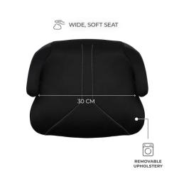 Автокресло Kinderkraft i-Boost 2 бустер Black (KCIBOO02BLK0000) Фото 1
