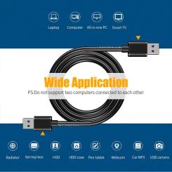 Дата кабель Essager USB 2.0 AM/AM 0.5m 5Gbps Фото 3