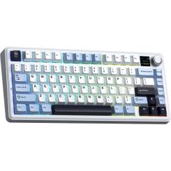 Клавиатура Aula F75 MAX Wireless/Bluetooth UA White/Blue Фото 4