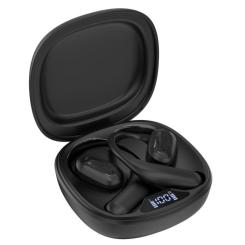 Наушники Choetech Open-ear з LED дисплеєм Black Фото 1