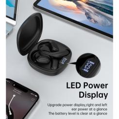 Наушники Choetech Open-ear з LED дисплеєм Black Фото 5